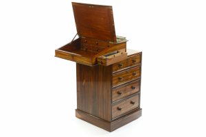 Regency Rosewood Davenport Stamped Hindley & Son Late Miles and Edwards