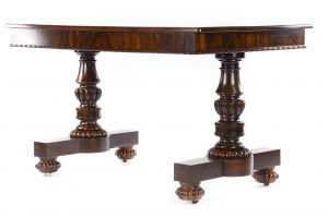 William IV Rosewood Library Table in the Manner of Gillows