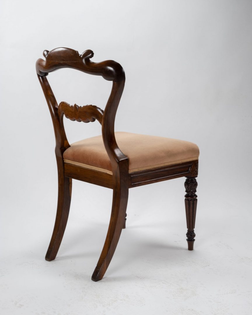 Gillows A Set of Six Regency Rosewood Dining Chairs With Carved Cresting Rails Olive Mount
