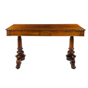 William IV rosewood library table attributed to Gillows
